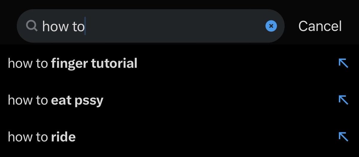 Type ‘how’ or ‘how to’ into search bar

They still haven’t fixed it 

Perverted team behind X pushing this shit 

The advisor to solana who works here is behind this btw 

And yes he’s a Zionist