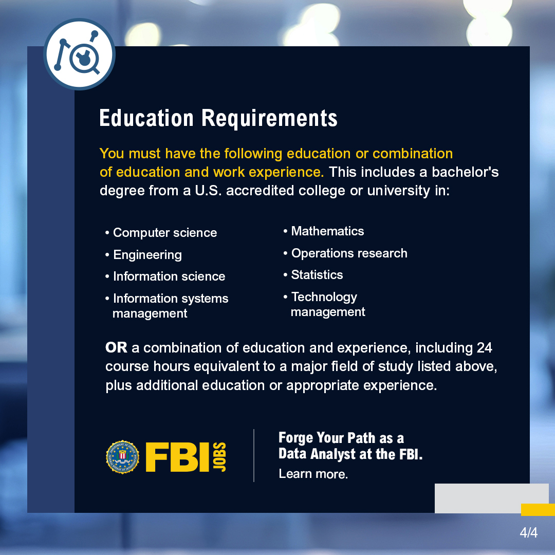 FBIJobs's tweet image. #FBI Data Analysts turn information into insights — using #coding, #math, and #statistics to connect patterns and drive investigations. Forge your path and see how your skills can shape national security. Learn more today. #Data #Analyst #FBIJobs
fbijobs.gov/stem/mathemati…