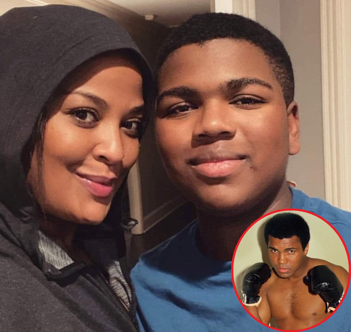 My Mixtapez (@mymixtapez) on Twitter photo Pic of Muhammad Ali's daughter and her son is going viral because of how much her son looks like his grandfather 💯🔥 Pic of Muhammad Ali's daughter and her son is going viral because of how much her son looks like his grandfather 💯🔥