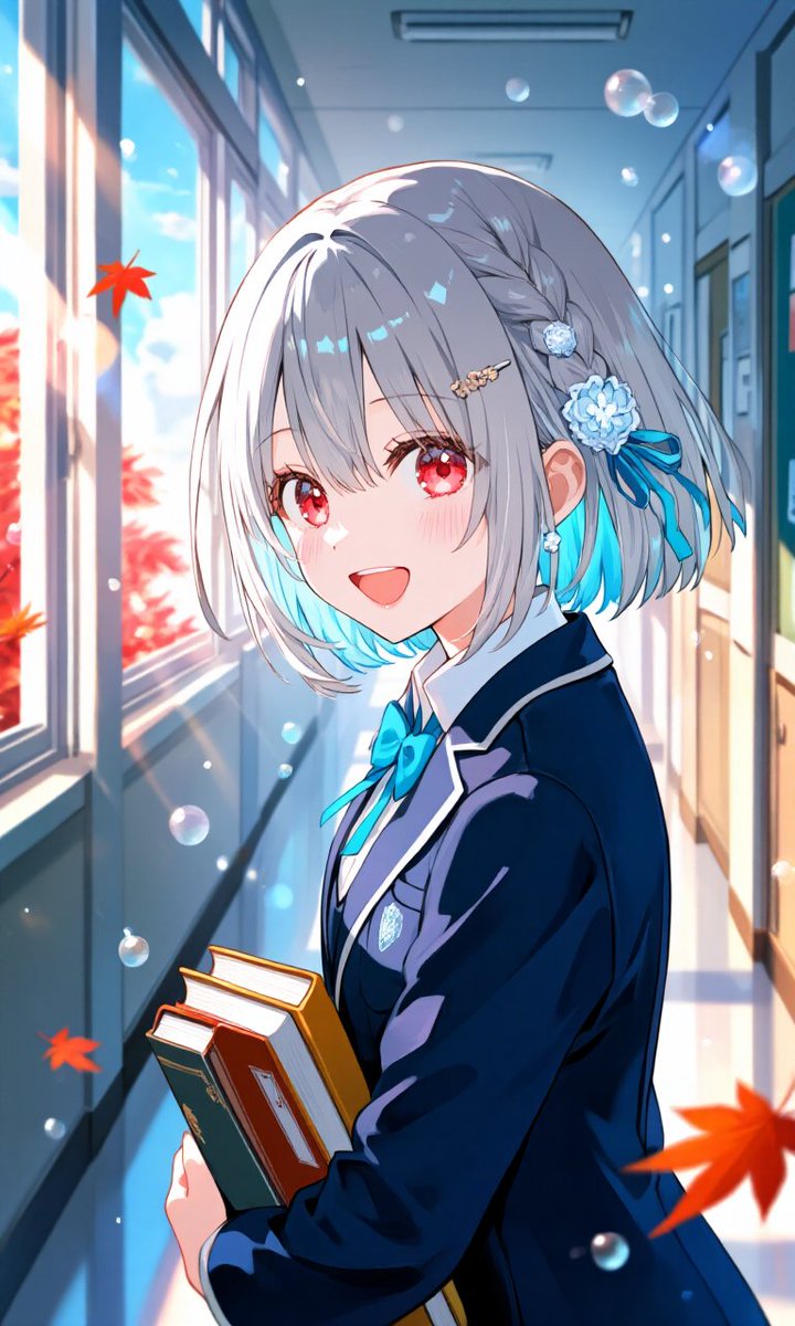 おはぷーん🎶🌦️🌂🏫📚💕🤗❗
#AIart #AIイラスト 81日目