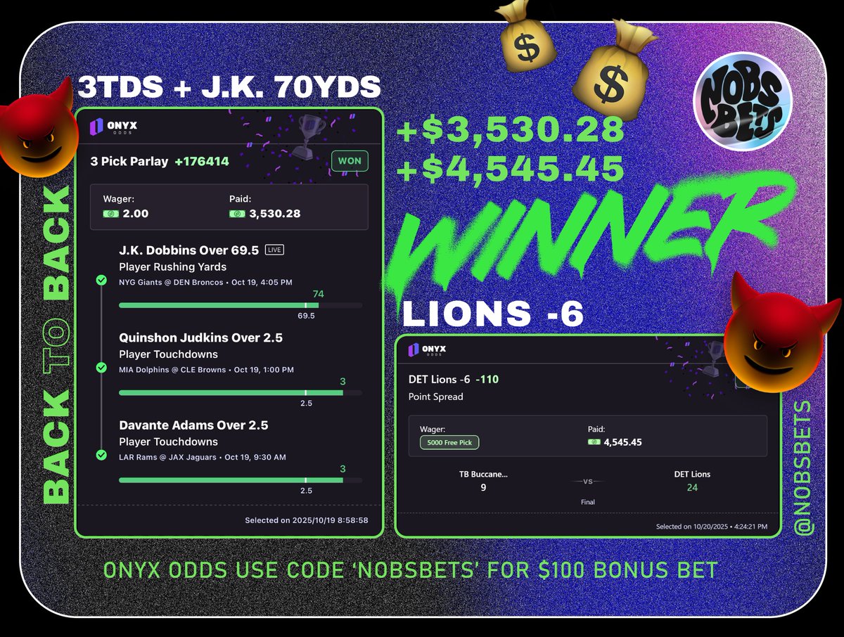 No BS Bets tweet media