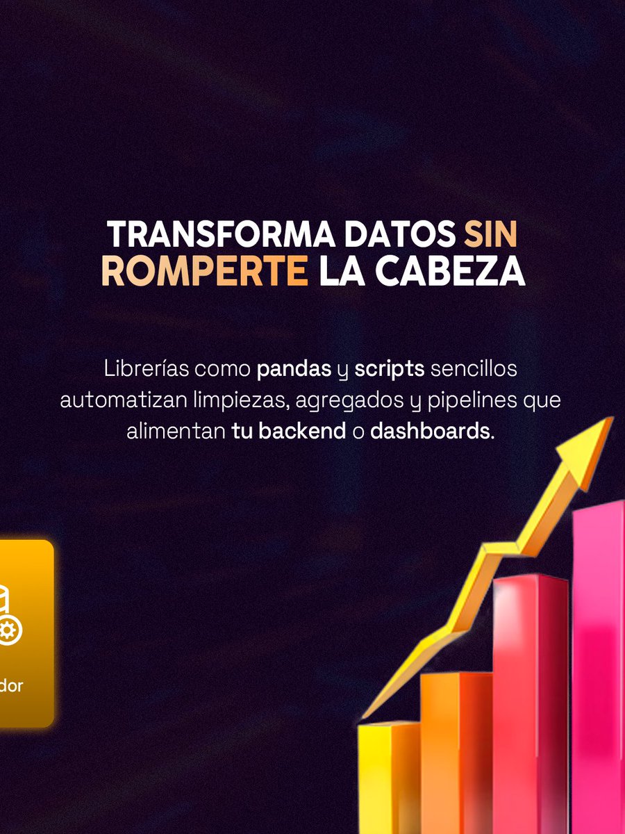 Lexpinonline's tweet image. Por qué aprender Python para backend:
Python no es solo sintaxis bonita — es rapidez para prototipos, potencia para datos y ML, y productividad para infraestructura. ¿Quieres el plan de 7 días? Comenta "Python". 🚀
#pythonprogramming #dev #lexpin #machinelearning