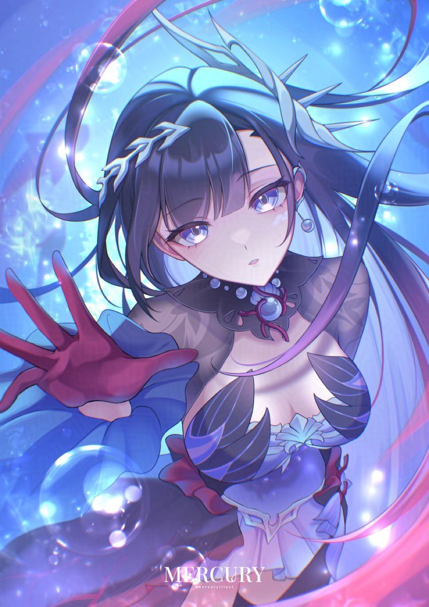 mercuryillust's tweet photo. 🫧 Hysilens, Daughter of the Sea

#HonkaiStarRail https://t.co/TqeMwDVJEX