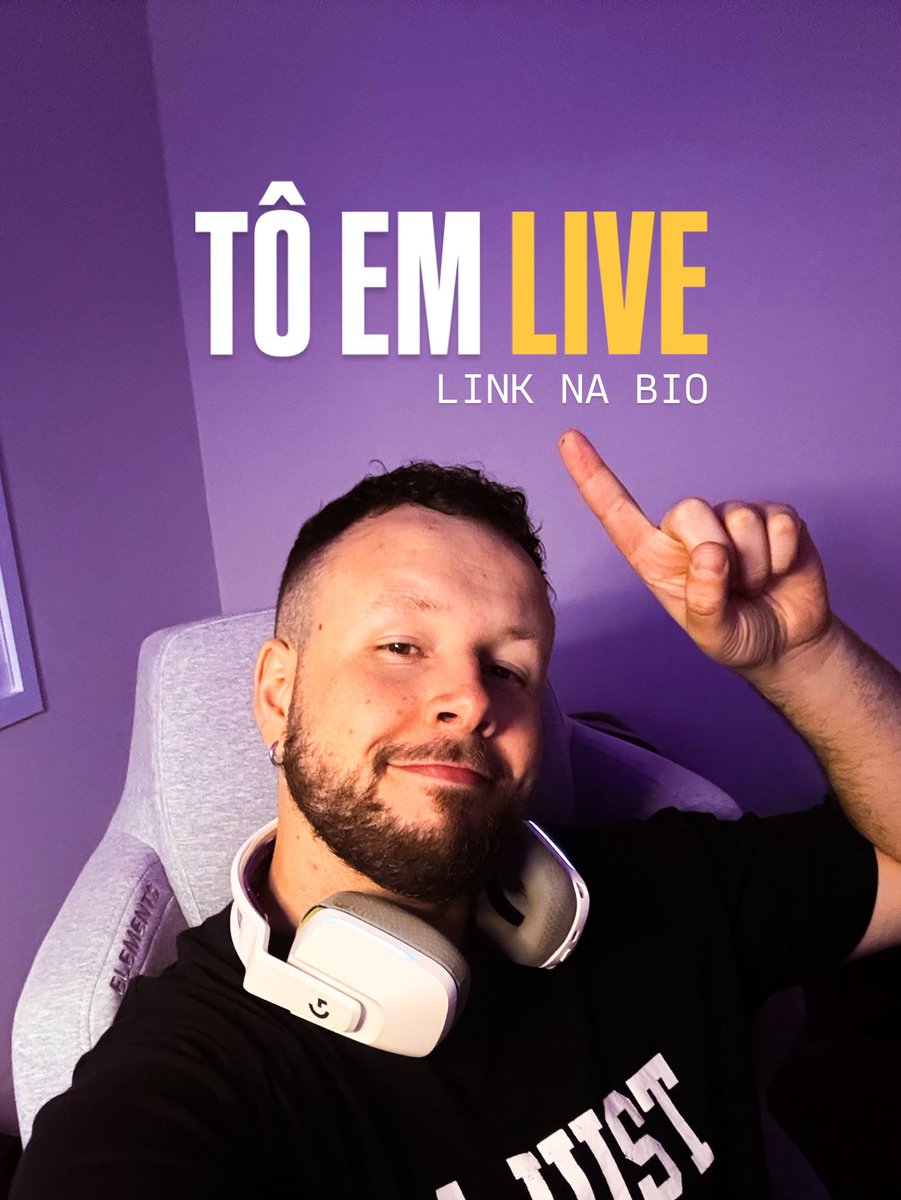 ALOU

live começou já, kd vc?