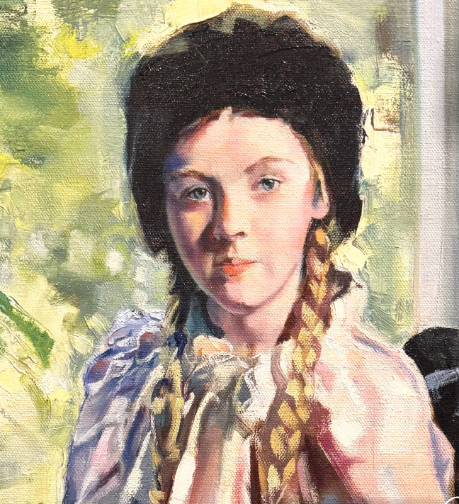 CentralOregonCC's tweet photo. We’re kicking off 2025-26, with something truly inspiring  - the COCC Art and Design Program Showcase is now open! Come explore original paintings, ceramics, digital art and more.

Pinckney Gallery, COCC Bend Campus 
Through Nov. 21

"Katy" - Oil on Canvas by Stephen Teater https://t.co/54UTGdE5rh