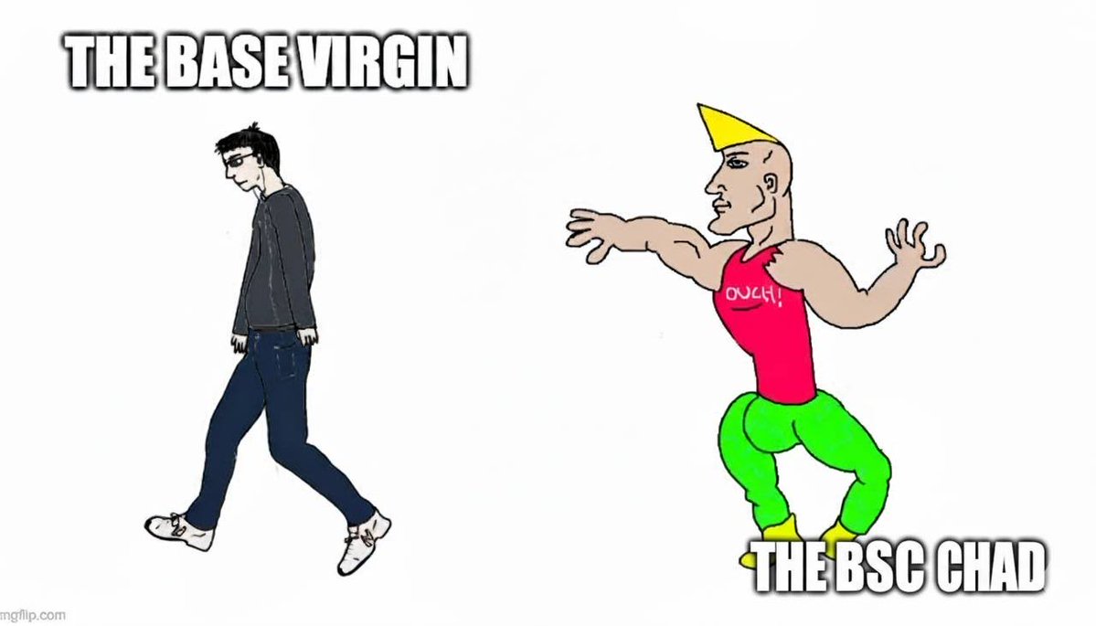 Base Virgin과 BSC Chad를 비교한 밈