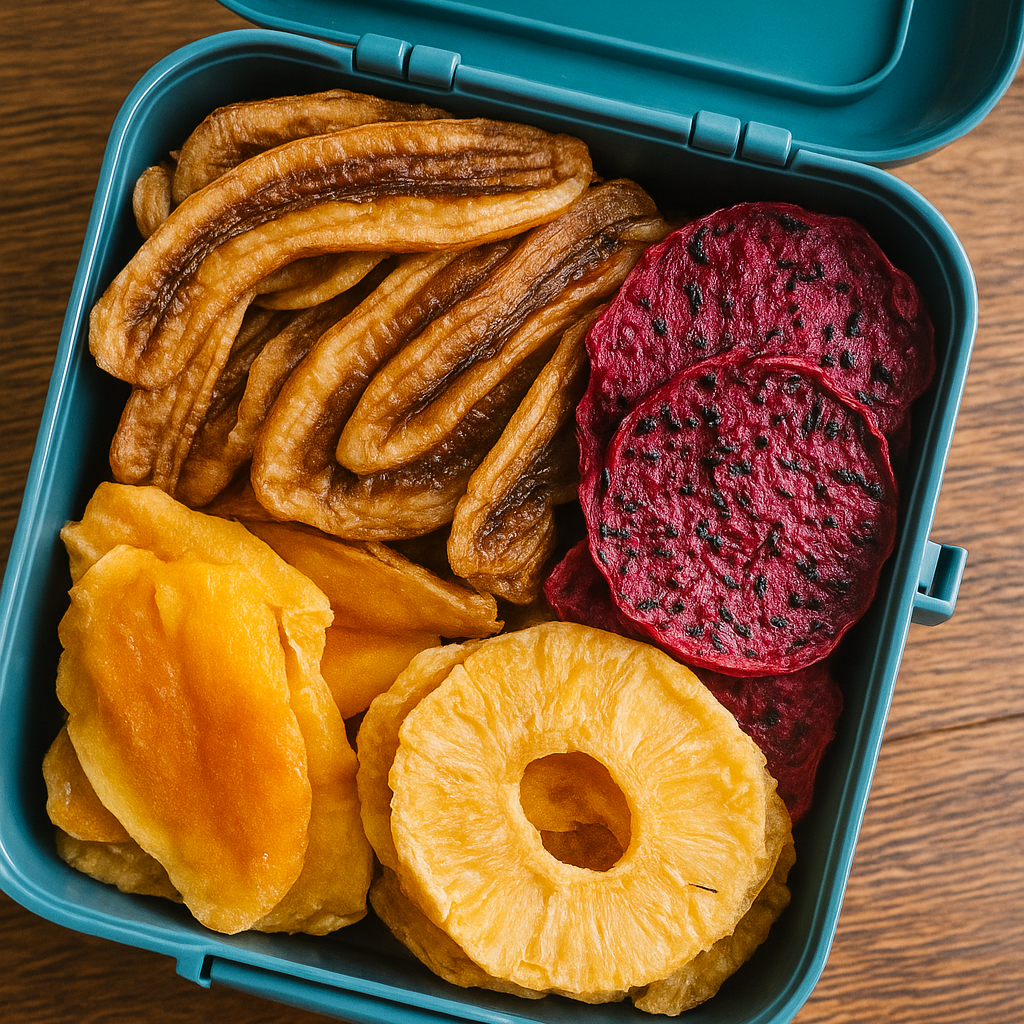 Snack smart with our delicious dried tropical fruits! 🌴 Perfect for kids' lunchboxes and hikes, these tasty treats are free from artificial additives. Discover how healthy snacking can be fun! 🍍 Check out more at wix.to/N7k0SW4 #HealthyEating #OrganicSnacks