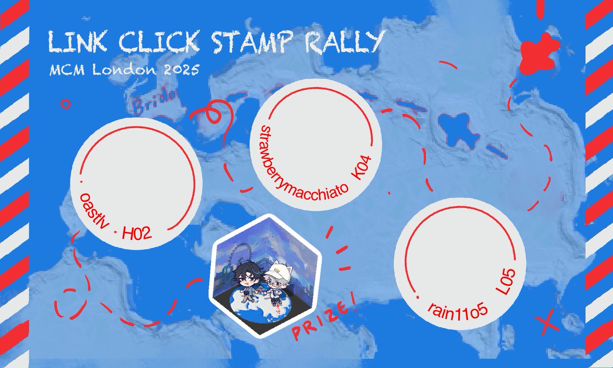 Hii my friends and I are hosting a very small link click bridon arc stamp rally at mcm london! We have prepared 30 prize packs, available first come first serve <3