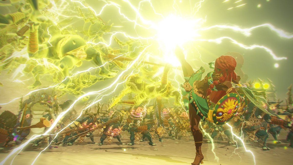 NintendoES's tweet image. Aruhdi es una líder gerudo que desborda compasión. Se ve obligada a servir a Ganondorf para cumplir con las leyes de la tribu.
#HyruleWarriors
