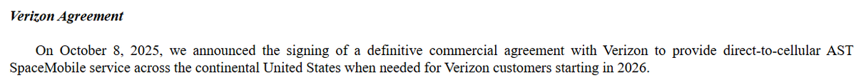 Since $ASTS never filed their definitive agreement with Verizon on an 8-K, the new prospectus out is the first time details have been filed with the SEC.

The language boxed in red is unchanged from previous filings, and it's possible they failed to revise it in error.