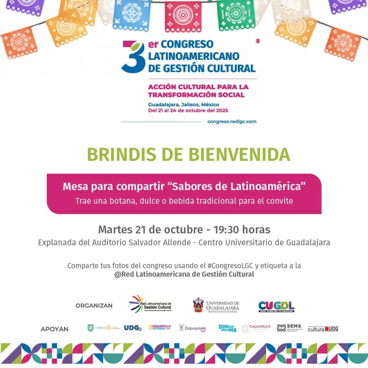 ¡Arrancamos con toda la energía en el 3er Congreso Latinoamericano de Gestión Cultural! 
Caja Lúdica está presente para seguir
fortaleciendo alianzas y redes comunitarias.
#GestiónCultural #CajaLúdica #Guatemala #CongresoCultura #AlianzasCulturales
