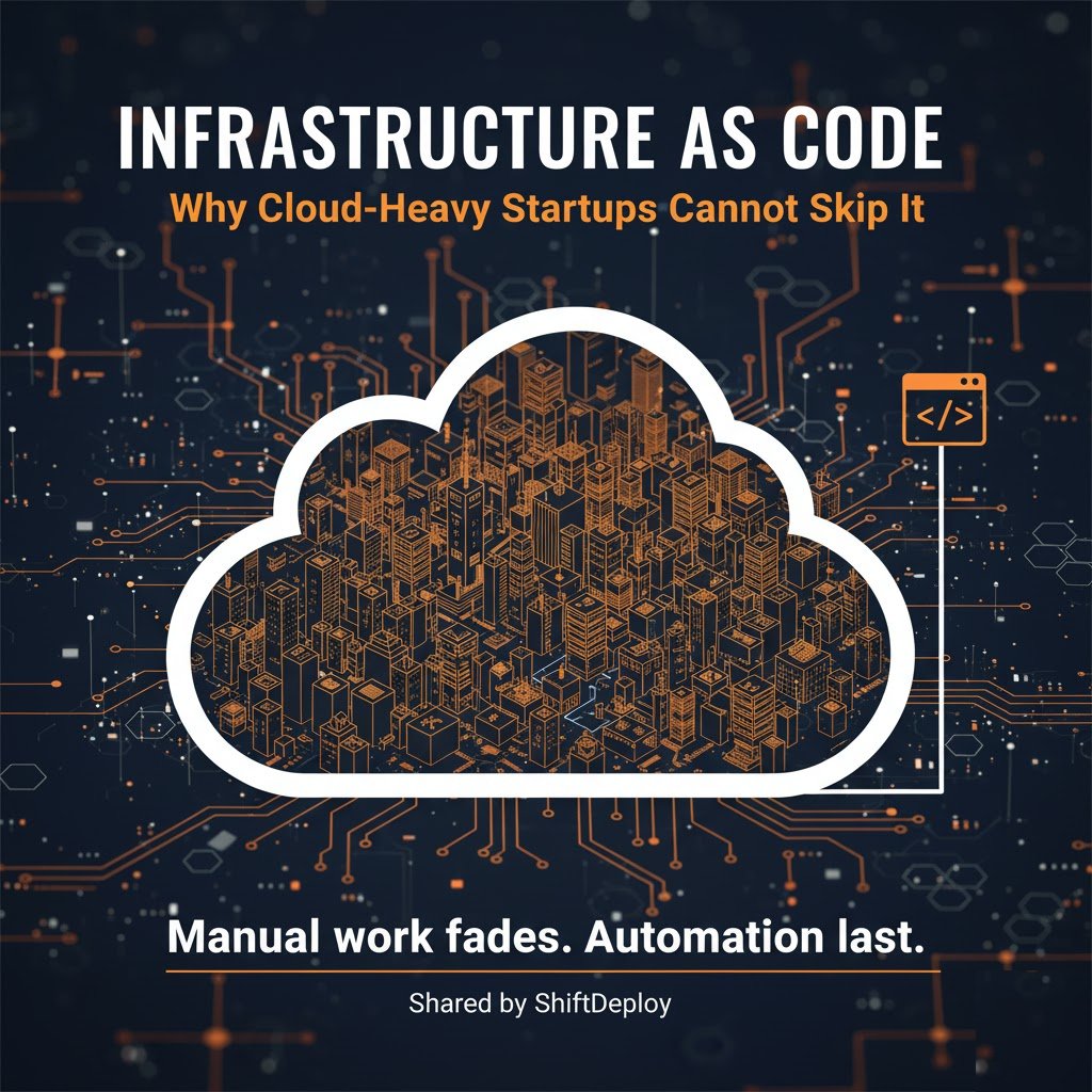 ShiftDeploy's tweet image. Manual setups break when growth hits.
Infrastructure as Code saves you before that moment arrives.
If your startup runs in the cloud, define everything as code.
Speed today means stability tomorrow.
#infrastructure_as_code #CloudComputing #devopschallenge #Automation