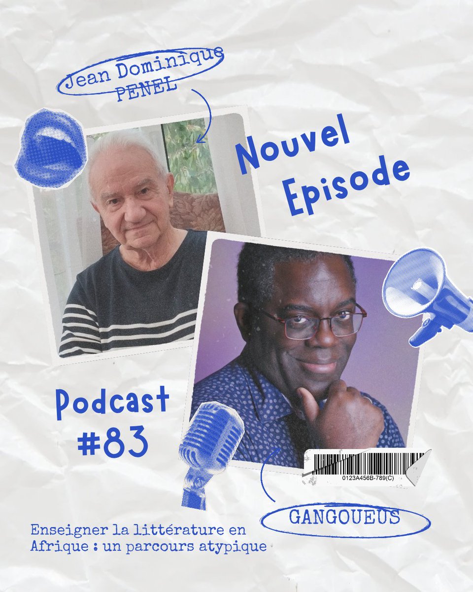 Les podcasts de Gangoueus
Épisode 83. Introduction au travail de Jean Dominique Penel #podcast #litteratureafricaine #spotify #lesoodcastsdegangoueus  open.spotify.com/episode/5t8FJk…