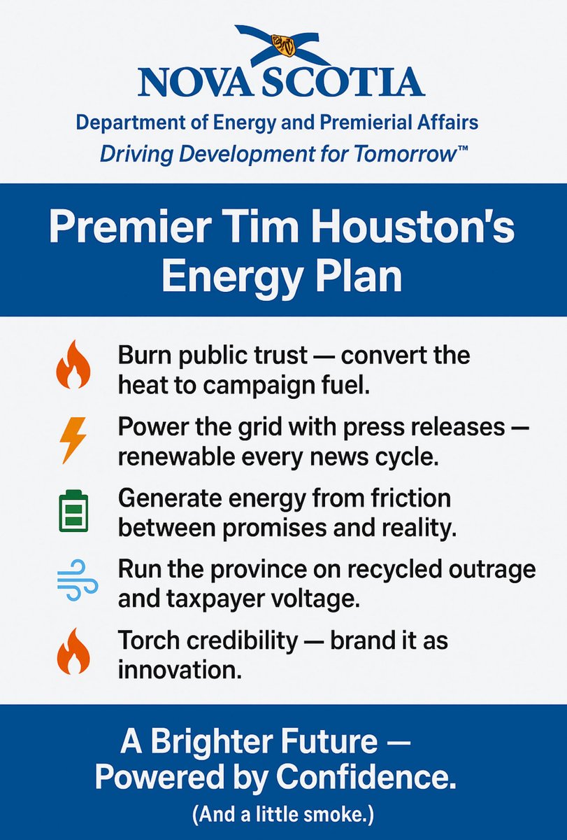 I appointed myself as Minister of Energy. Here’s the plan: