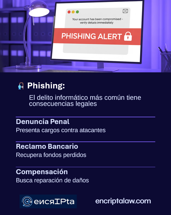 EncriptaLaw's tweet image. Phishing = 80% de incidentes. 
Si eres víctima: denuncia y documenta TODO. Si tienes empresa: 72 horas para notificar si hay datos comprometidos. NO abras enlaces sospechosos. 
#Phishing #Ciberseguridad #ProteccionDeDatos #SeguridadInformatica #DelitosInformaticos #Ciberdelitos