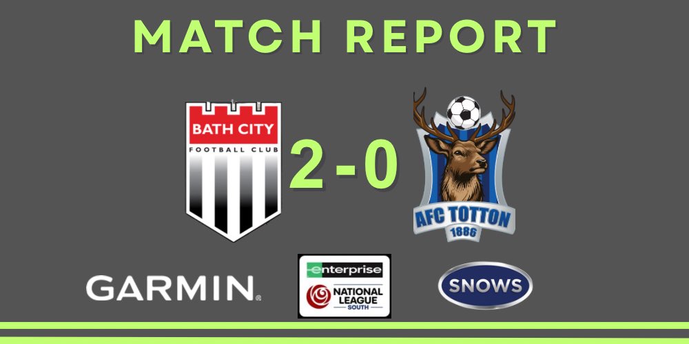 AFC Totton ⚽️🦌 (@afctotton) on Twitter photo MATCH REPORT 🦌🩶
Here’s our match report from this evening’s disappointing 2-0 defeat away at Bath City.
Report by: JOSH COLE @(<a href="/Joshua_Cole04/">Joshua Cole</a>)
Hit the link to view: afctotton.com/news/tired-sta…
#GoStags🦌 #AwayDays #WeAreTotton MATCH REPORT 🦌🩶
Here’s our match report from this evening’s disappointing 2-0 defeat away at Bath City.
Report by: JOSH COLE @(<a href="/Joshua_Cole04/">Joshua Cole</a>)
Hit the link to view: afctotton.com/news/tired-sta…
#GoStags🦌 #AwayDays #WeAreTotton