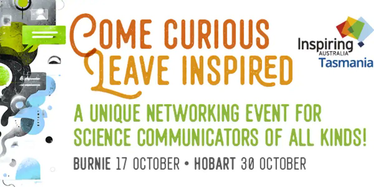 AntarcticSciAus's tweet image. 📢 Hobart friends!

Are you passionate about #scicomms? Head along to the Science Communication Networking Event hosted by Inspiring Australia – Tasmania.

📅 Thu 30 Oct
🕠 5:30pm–7:30pm
📍 IMAS Waterfront
🎯 $500 mini grant up for grabs!

Register here: events.humanitix.com/science-commun…