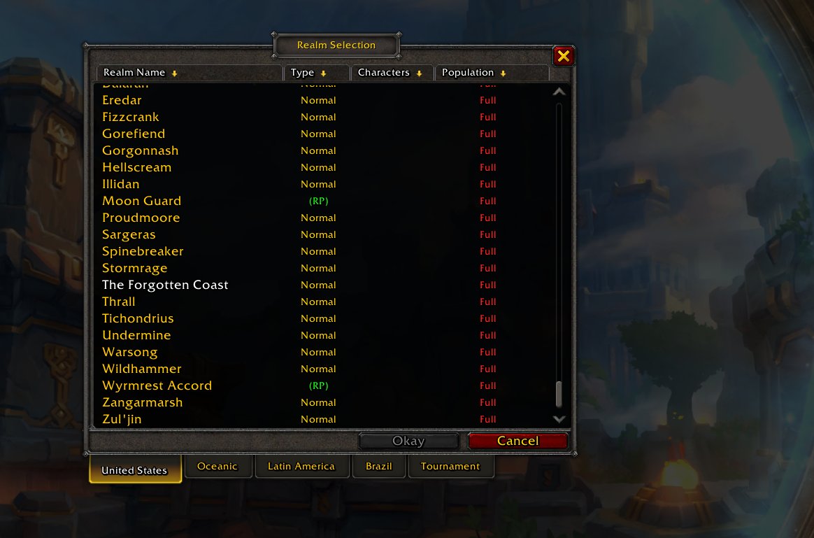 Coldpawsie's tweet photo. @BlizzardCS @BlizzardCS my main server is stormrage characters are gone https://t.co/nuTMqakcfn