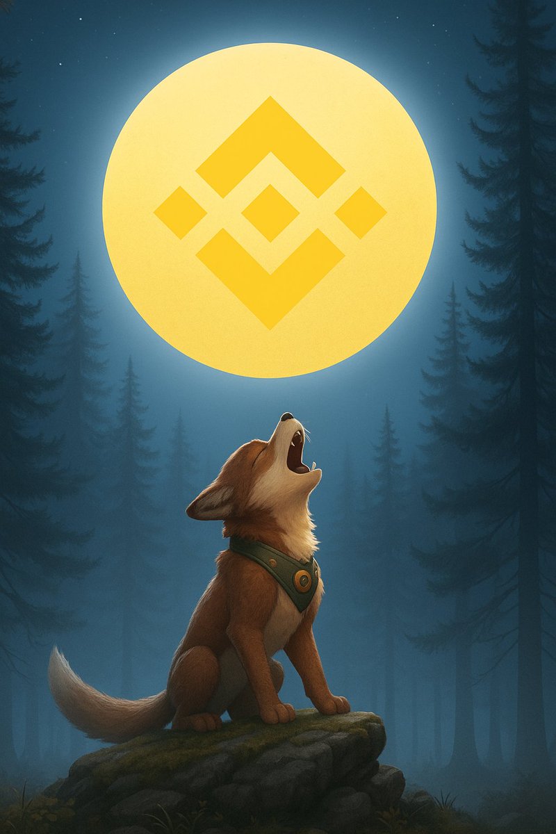 🌕🐺 The wind carries the pack’s song, and the moon answers with golden light.
Among the trees, the wolf raises his soul, he doesn’t beg, he prophesies.
<a href="/binance/">Binance</a>, the howl is poetry made of faith:
list $LOBO, and the market will witness a new dawn. 💛
#Binance #LOBOListing
