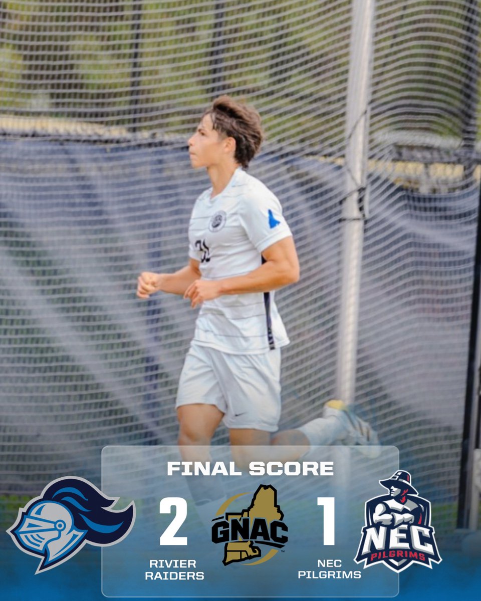 MSOC: Raiders fend off NEC for their fourth straight conference win!

Box Score ➡️ rivierathletics.com/sports/mens-so… | #RollRaiders | #d3soc