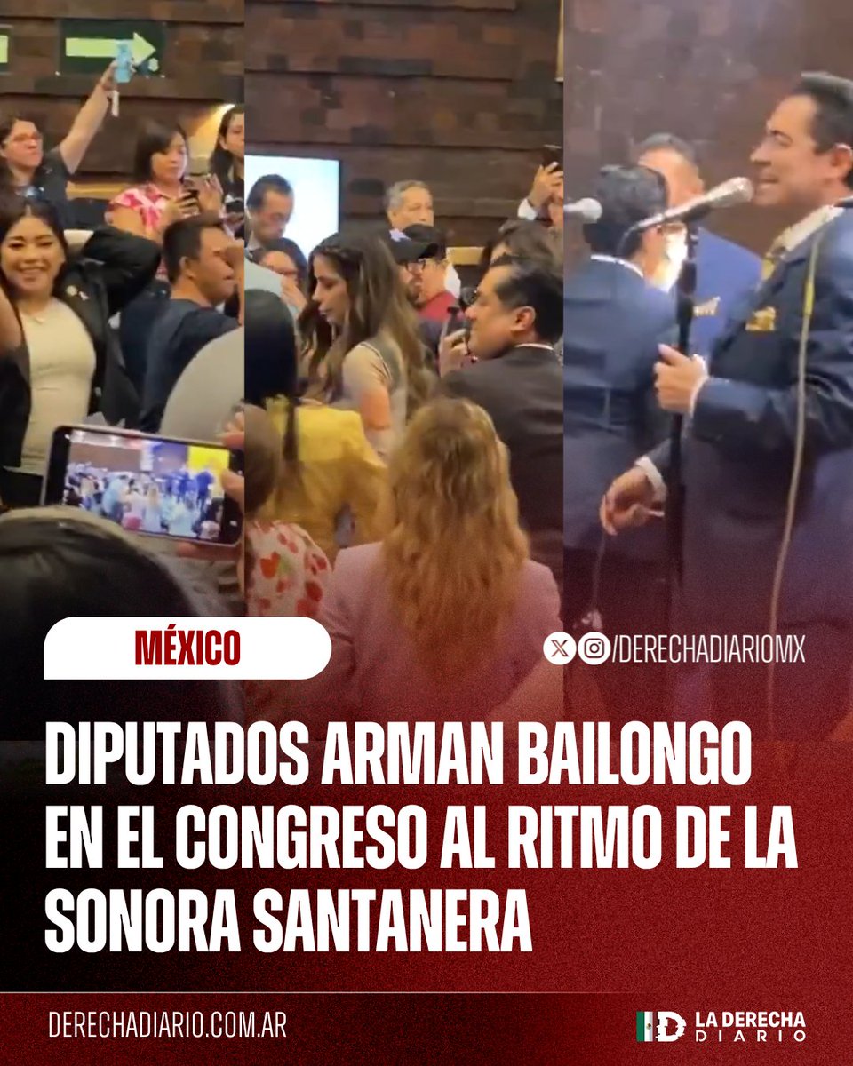 🚨🇲🇽 | LAS PRIORIDADES DE LA CLASE POLÍTICA: El despreciable diputado Sergio "Gutierritos" Luna y Sergio Meyer organizaron un bailongo en el Congreso para celebrar los 70 años de la Sonora Santanera, porque no está en sus prioridades la seguridad y el bienestar de los mexicanos