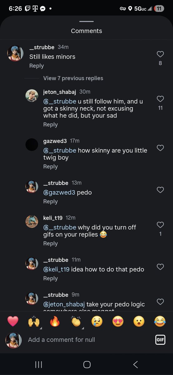 stroovii's tweet photo. I mean really ? This the argument we going for now? Dr.disrepesct is a pedophile and so are his fans 👌😶‍🌫️ https://t.co/AfJKJYTHGi