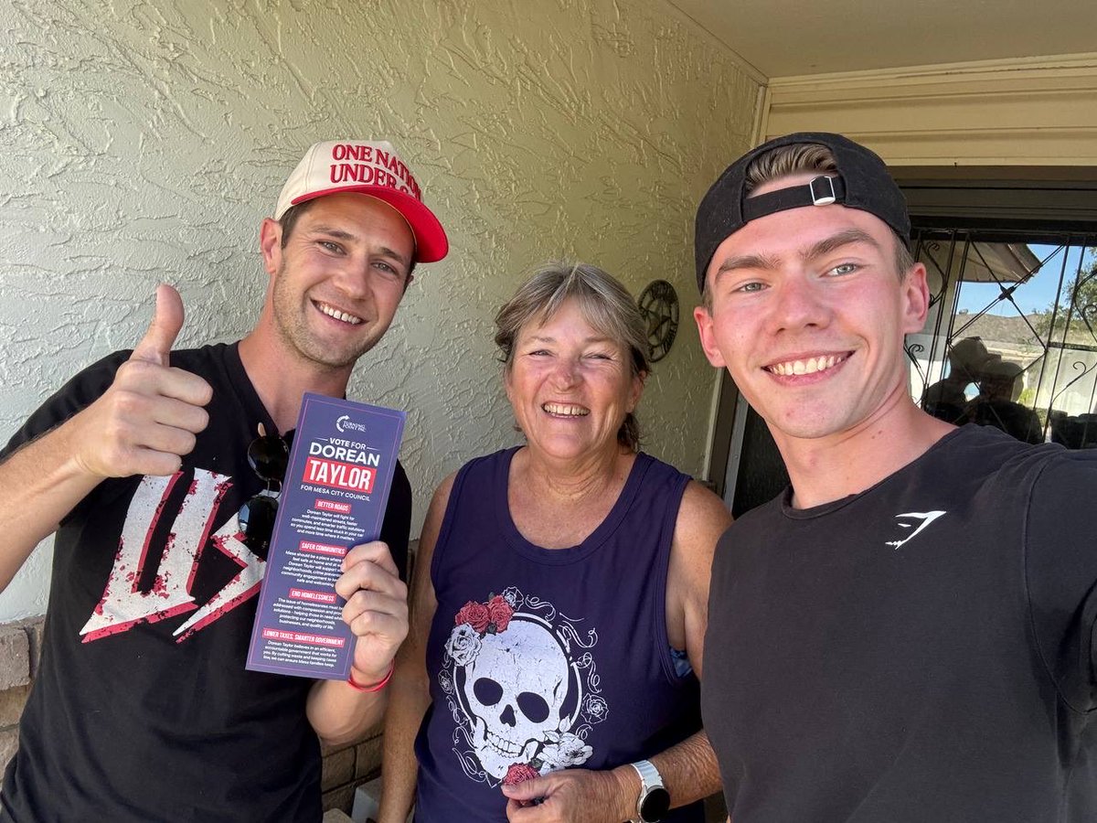 The Ballot Boys met another amazing patriot while knocking on doors for <a href="/taylorformesa/">Dorean Taylor for Mesa</a> !

Susan was so kind and warm towards <a href="/Davis_Miller17/">Davis Miller</a> and I today! After talking with her for a while we ended up hearing an amazing and touching story!

When we told Susan that we both work