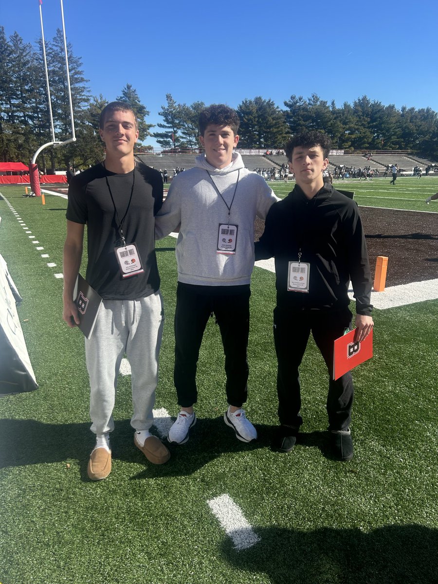Thank you to <a href="/BrownU_Football/">Brown Bears Football</a> for having me and <a href="/NolanBryan61337/">Nolan Bryant</a>  at the game this past weekend! 
<a href="/coachwalsh74/">Sean Walsh</a>