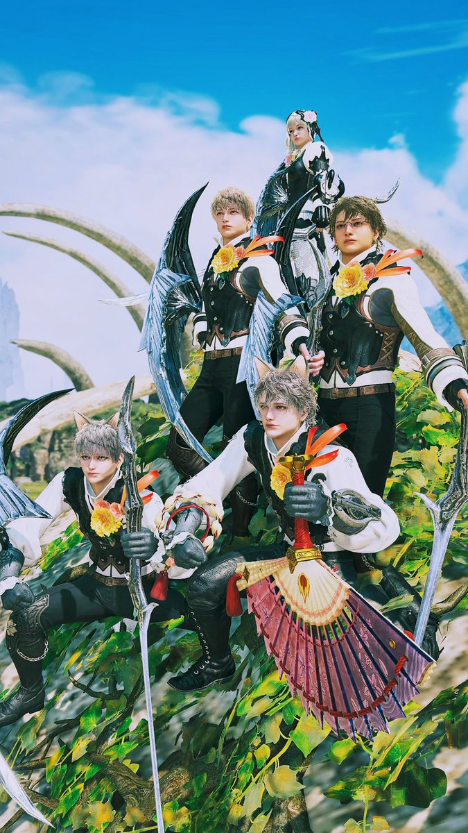 piepieso's tweet image. 昨日の燕の隊
5人揃ったので☆が作れました🥳
位置調整難しいw
ディータくん,ヴァイクさん,はやてさん,ルーシェさんありがとうございました！✨
#燕の隊