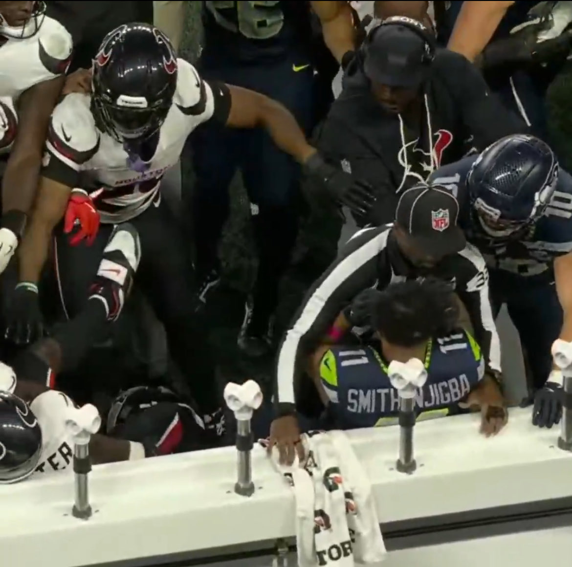 My redbull shielding me from today’s shenanigans 

#seahawks #jsn #MNF