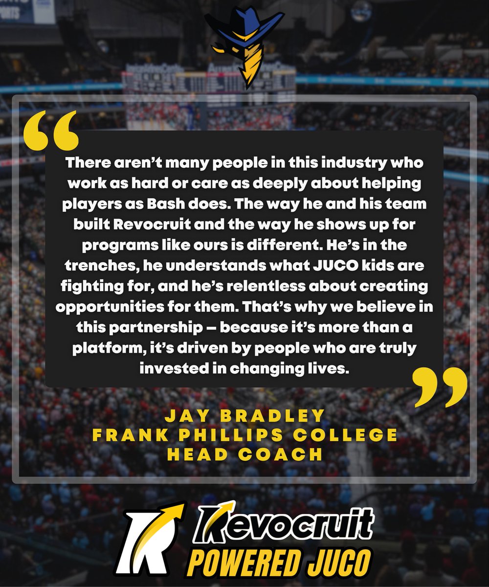 JC4PT's tweet image. 🚨 Revocruit Powered JUCO Alert
We’re excited to announce that Frank Phillips College Men’s Basketball has been Elevated to a Revocruit Powered JUCO — joining an elite group of programs redefining exposure, connectivity, and recruiting at the junior college level.
🗣️ “There…