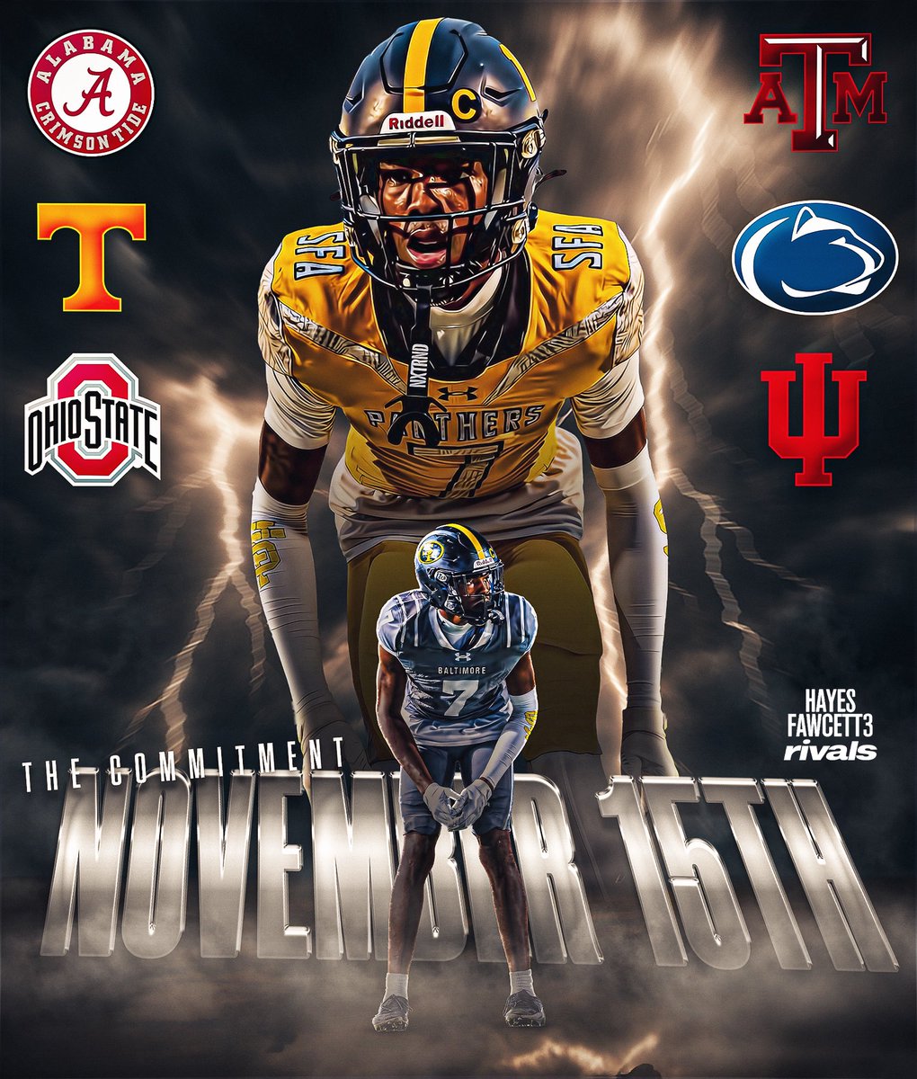 NEWS: Four-Star CB Raylaun Henry will announce his Commitment November 15th, he tells me for @rivals

The 6’2 180 CB from Bowie, Maryland is one of the Top CBs in the 2027 Class

Where Should He Go?

on3.com/rivals/news/in…