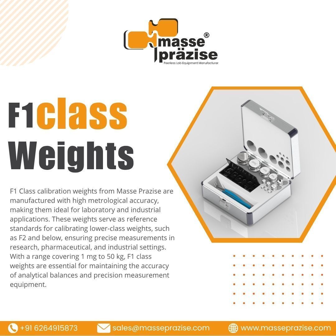 MassePrazise's tweet image. Precision you can trust ⚖️✨
Masseprazise F1 Class Weights ensure unmatched accuracy for laboratories and industries — from 1 mg to 50 kg!

📞 +91 6264915873 | ✉️ sales@masseprazise.com

#Masseprazise #F1ClassWeights #Calibration #Metrology #LabEquipment #PrecisionEngineering