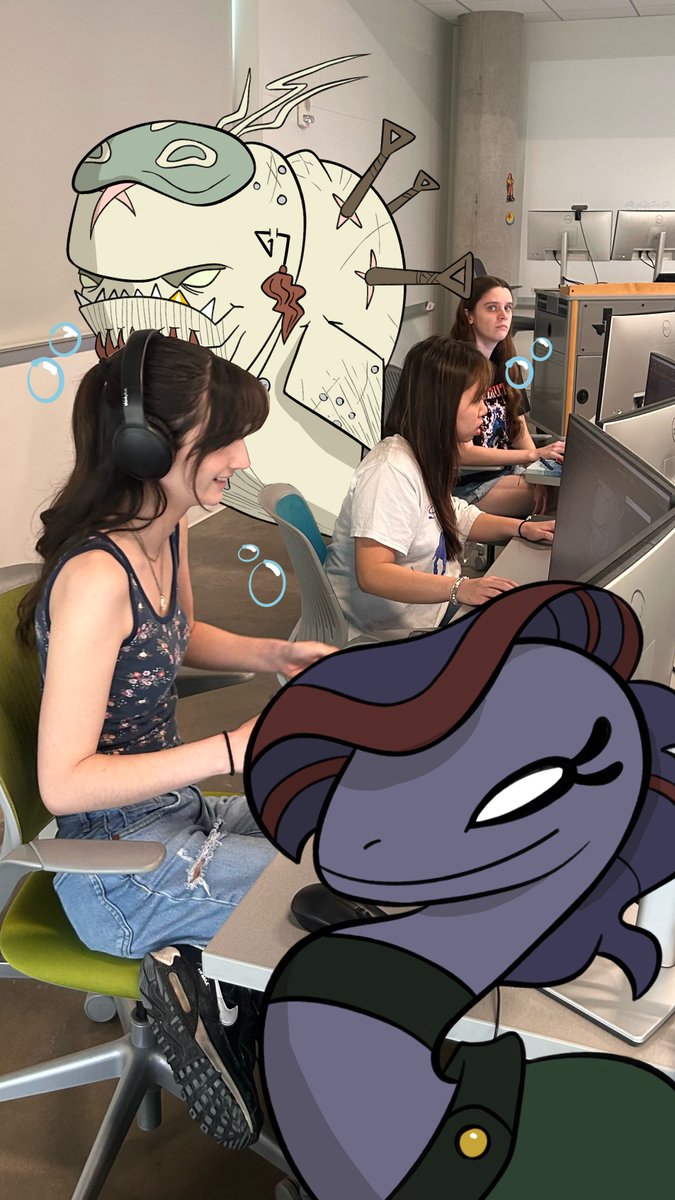 utdanimlab's tweet image. An inside peek of the behind the scene production of The Kraken’s Tooth  from  Sasha.
Marketing slaying it like always🤩. Animation is busy as usual🫢🤫. Rigging is “locked in.”😎😎.

Animation Lab’s: The Kraken’s Tooth coming soon!🏴‍☠️
#animlab #utd #thekrakenstooth #utdallas