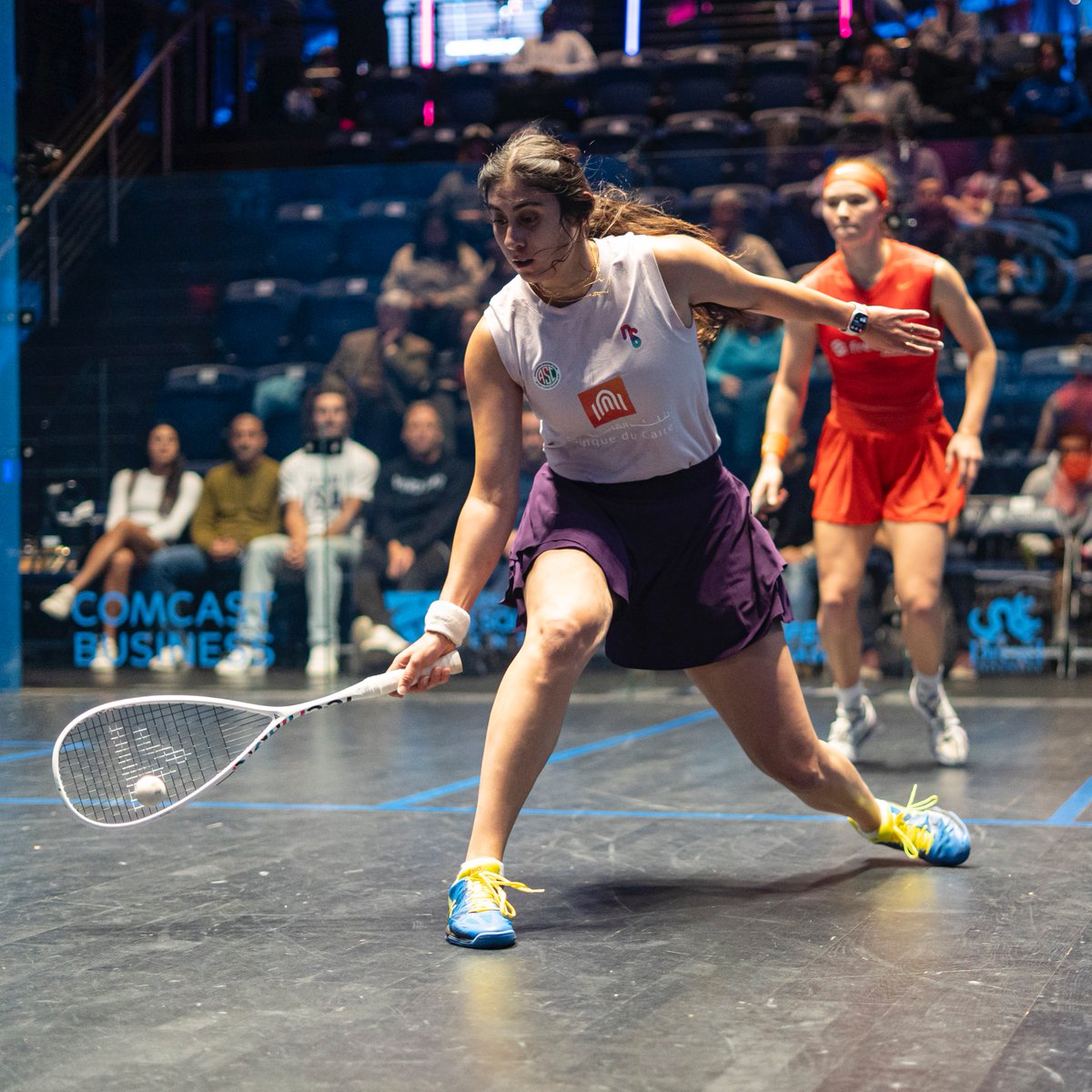 PSASquashTour's tweet image. Results: Comcast Business @USOpenSquash 2025 Women&apos;s RD2

🇪🇬[1] Nour ElSherbini bt. Marina Stefanoni 🇺🇸
3-0: 11-8, 11-2, 14-12 (30m)

#USOpenSquash