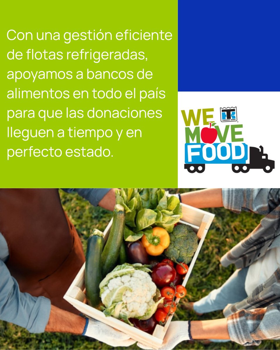 Con We Move Food, trabajamos junto a bancos de alimentos para que cada donación llegue fresca y segura a quienes más lo necesitan.🌍

Forma parte de nuestra iniciativa porque combatir el hambre es una misión de todos. bit.ly/We-movefood-TK

#WeMoveFood #TransporteRefrigerado