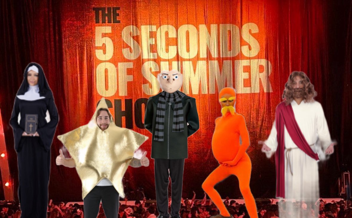 hoisumichael's tweet photo. how me and oomfs gonna pull up to 5sos barricade https://t.co/8HtHmWYeU7