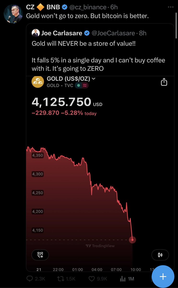 CryptoCowboy_AU's tweet image. CZ shilling $BTC while @binance is actively selling billions of dollars worth 

Send CZ back to jail.