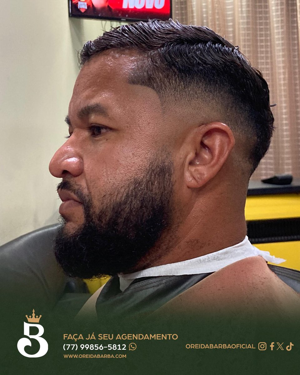 oreidabarba's tweet image. Aqui é assim: aquele mid fade na régua, navalha na medida e produto certo para manter o caimento e o brilho por mais tempo.

Agende seu horário com a gente e saia confiante.

#cortemasculino #midfade #oreidabarba #oreidabarbaoficial #estilomasculino