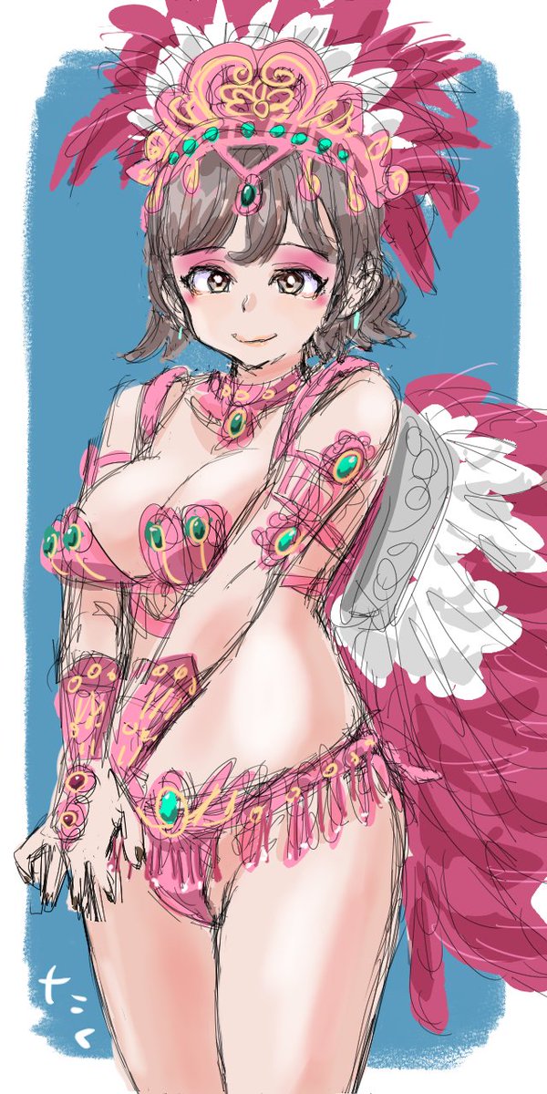 サンバガール53💃完成    
#イラスト #illustration 