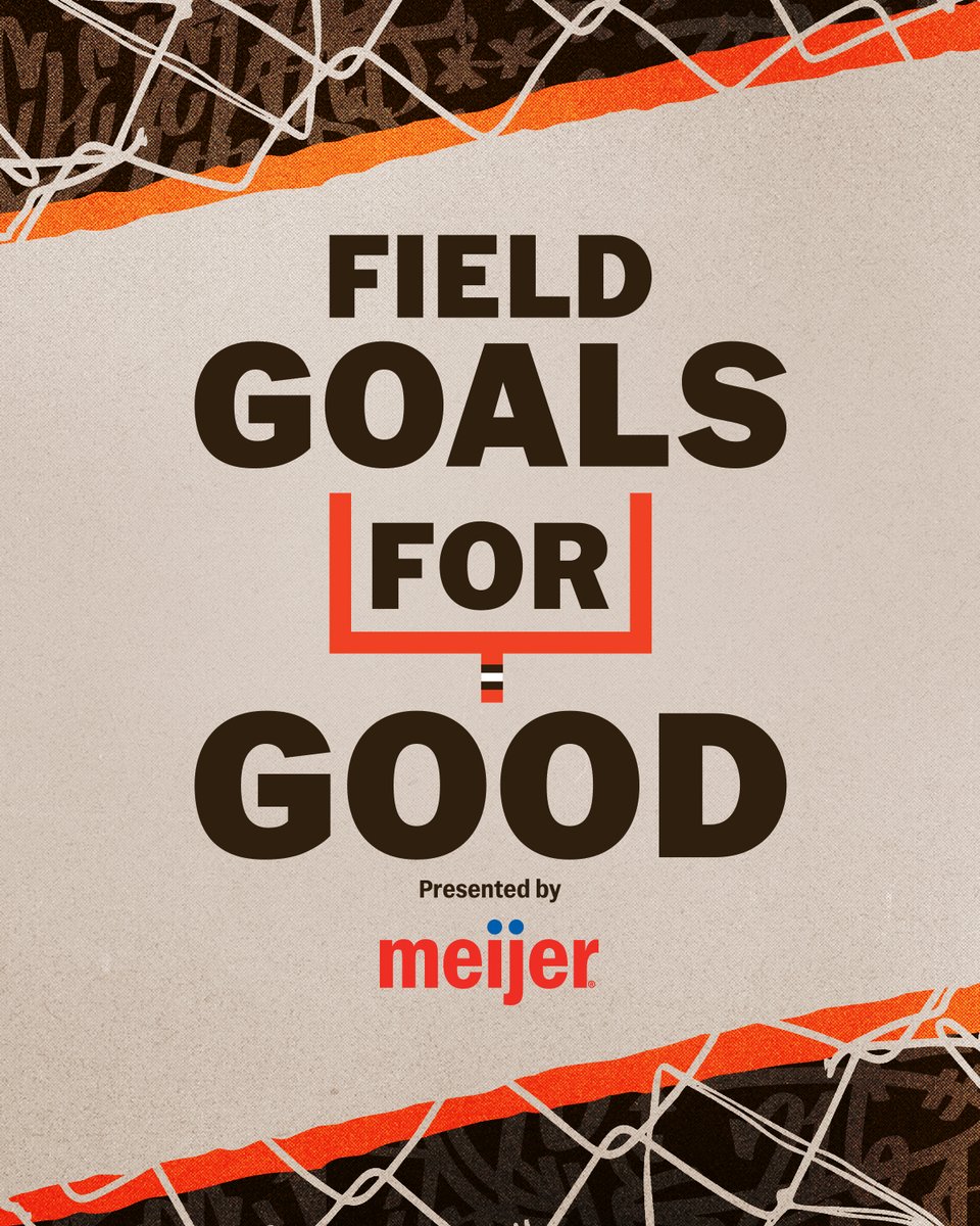 This season, the Browns and Meijer are introducing a little more meaning behind every kick.

Field Goals for Good, presented by @meijer, will support @voaohin to benefit military families, with $500 donations for each FG and $250 donations for each extra point! 