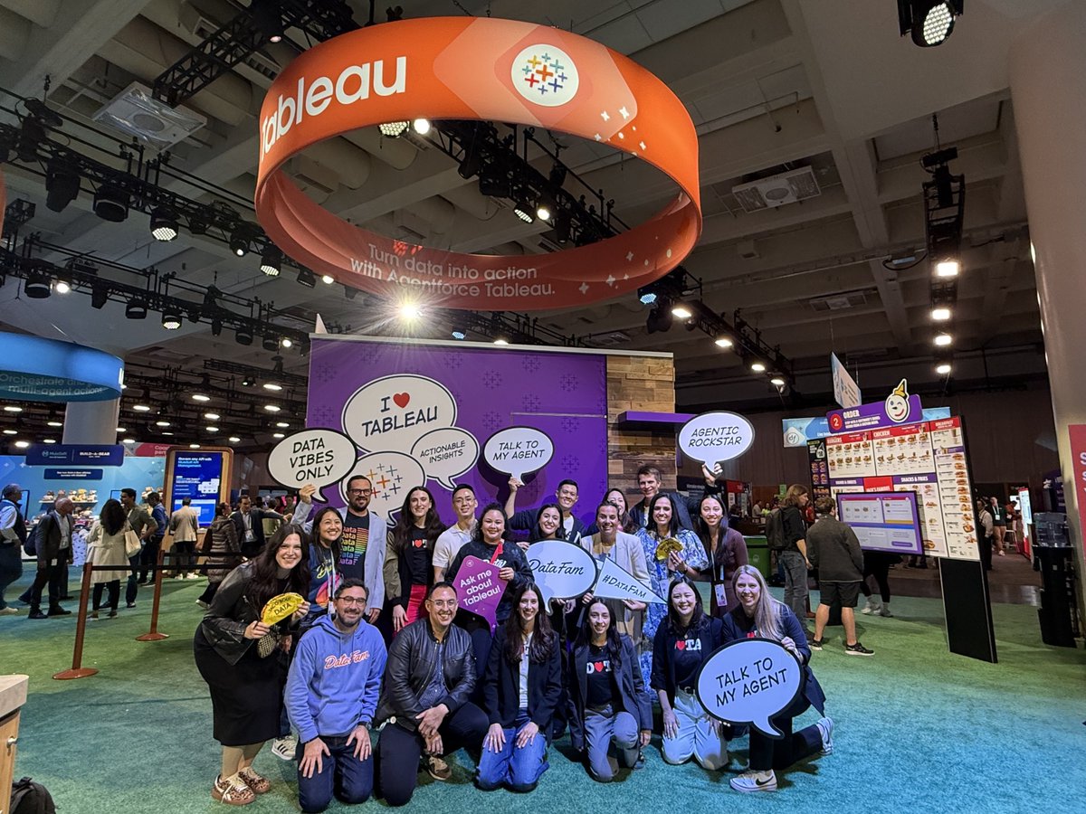 Data vibes only at Dreamforce #DF25! 

The Tableau team brought all the sparkle to Campground! #TableauInAction
