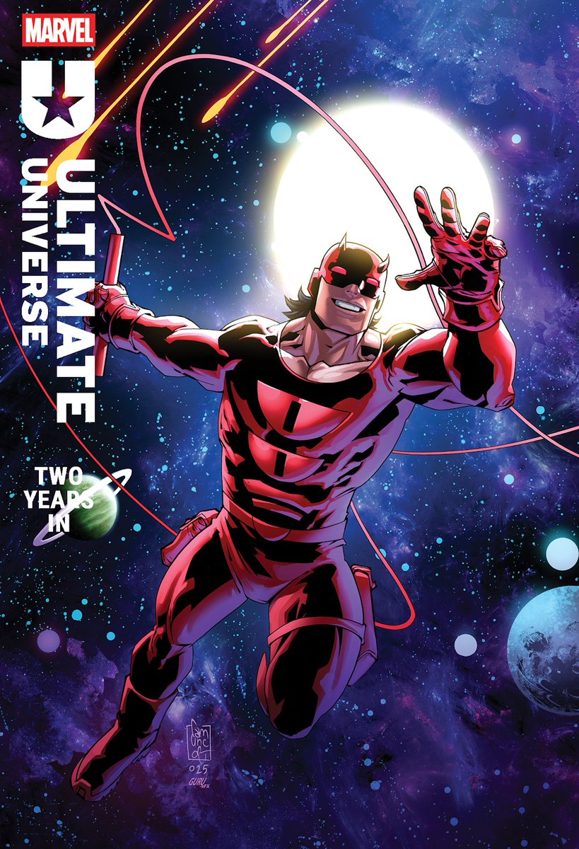 manwithoutfear's tweet image. I guess this is out there now so I can post...

Ultimate Universe: Two Years In #1
Giuseppe Camuncoli variant (and virgin incentive variant)
Ships December 3

Ultimate Daredevil pages will be written by Camp &amp;amp; Paknadel, with art by Pulido