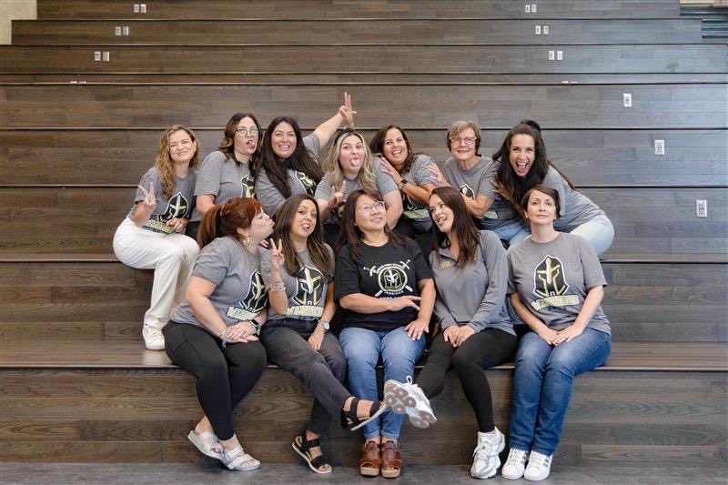 The Jordan HS Foreign Language Department: fluent in Spanish, French, German, Chinese and complete chaos. <a href="/cecilialaraLOTE/">Cecilia Lara</a> 😅📚 #MultilingualMayhem #FacultyFun #JordanHS