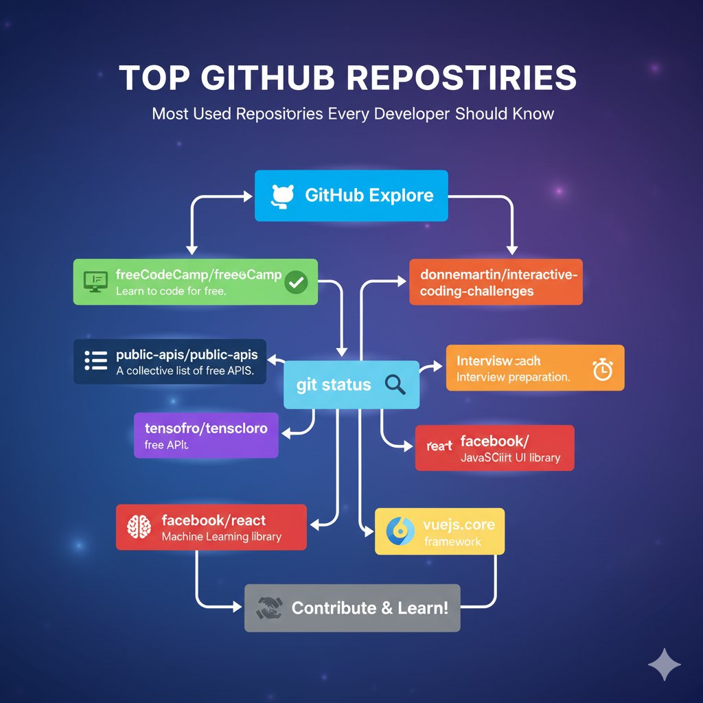 nathandran's tweet image. 🚀 Top GitHub Repositories Every Developer Should Know 💻
Si estás aprendiendo a programar o quieres mejorar tus skills, estos repositorios son un tesoro:
🟩 freeCodeCamp/freeCodeCamp – Aprende a programar gratis
🟦 public-apis/public-apis – Lista de APIs gratuitas
🟪…