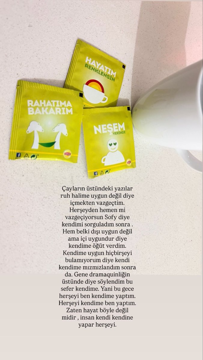 Zaten hayat böyle değil midir ? İnsan kendi kendine yapar herşeyi.