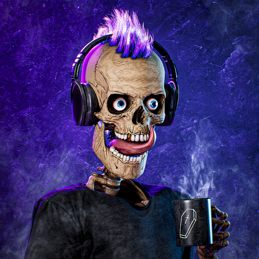 SinderSkullz's tweet photo. Rise from your graves, Pit Dwellers! Kick life in the teeth, chug coffee like it's mosh-fuel, and let your rebellious riffs echo through this sh!tshow 🤘💀🔥 Let's shred the silence, mfers! ⚡🎸#GM
#NFTCommunity #CryptoNews #MetalAF https://t.co/eSyVxyDDYU