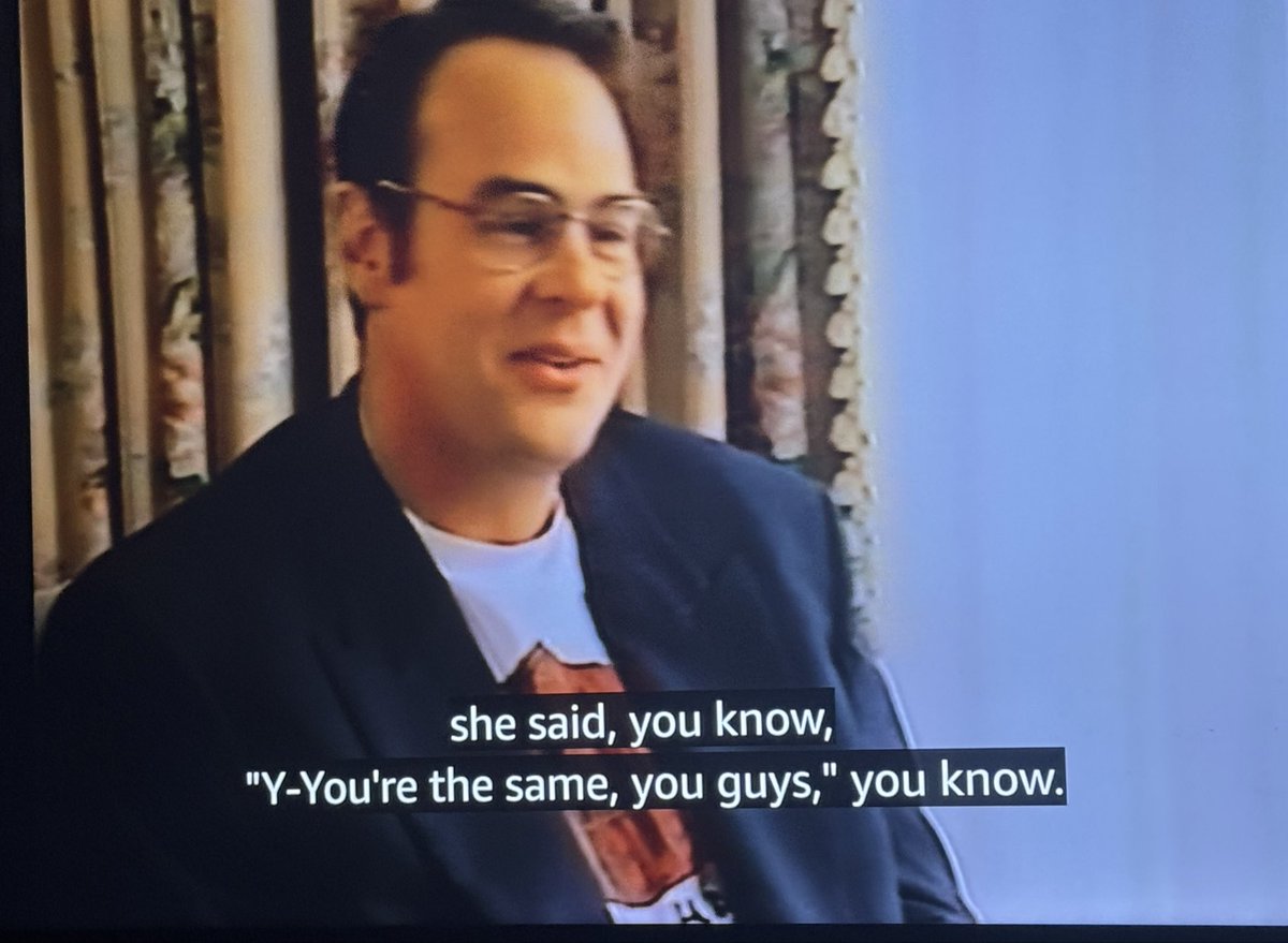I adore this John Candy documentary on Amazon that I’m watching.

But when did Dan Aykroyd do a RF Video shoot interview?