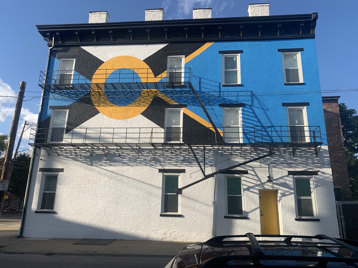 CMEvanNolan's tweet photo. No better way to spend the evening than a walking tour in Camp Washington! CWURC has helped rehab 16 properties throughout the Neighborhood Business District, including commercial and residential units that will contribute to the growth and revitalization of the neighborhood. https://t.co/5ldHk4yf0K