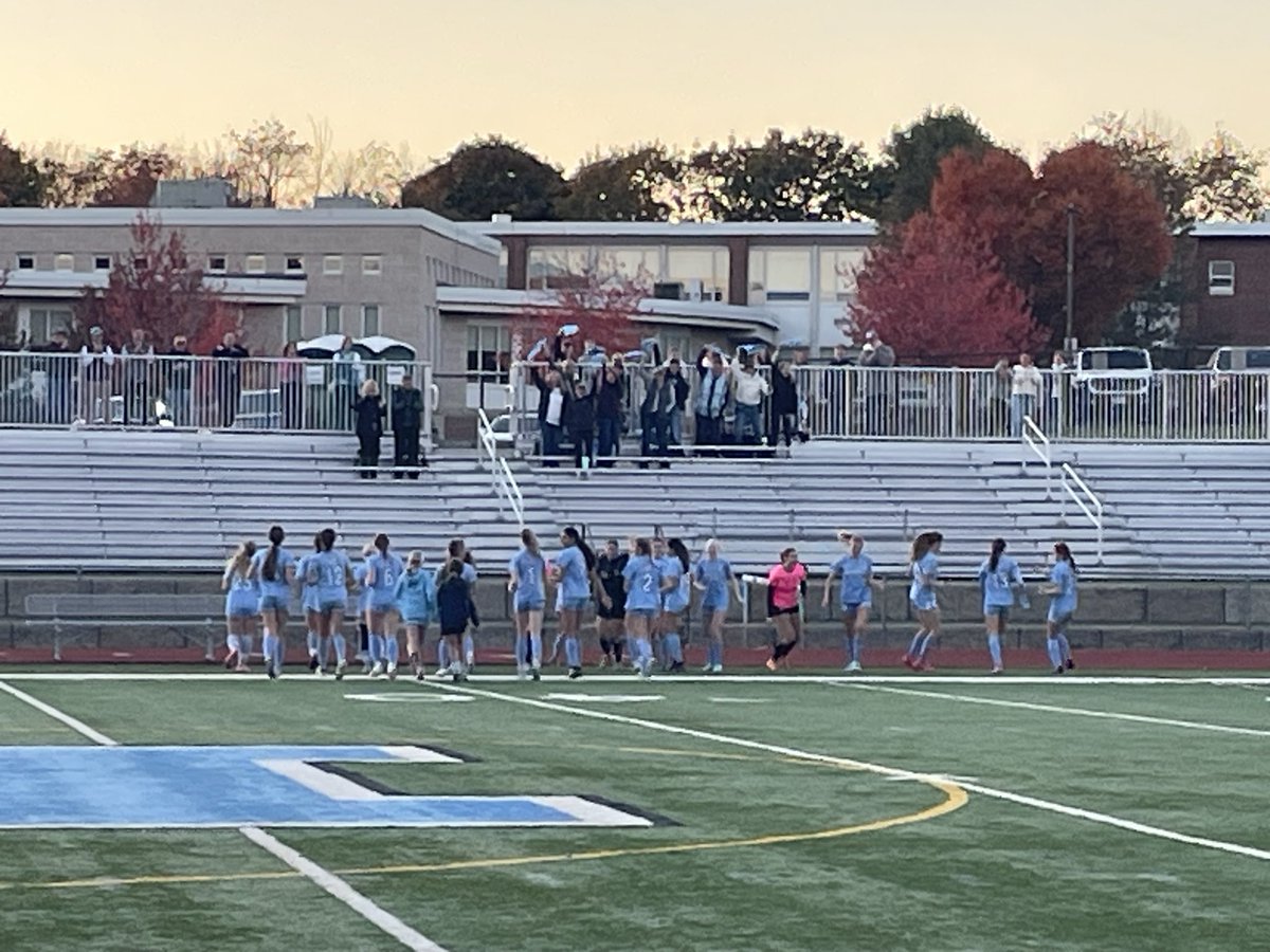 coachmace's tweet photo. Medfield Girls Soccer wins the game and the TVL Small  today with the win over Bellingham @MedfieldAD @coachlohan @MedfieldHS https://t.co/Ti7wvCwChQ
